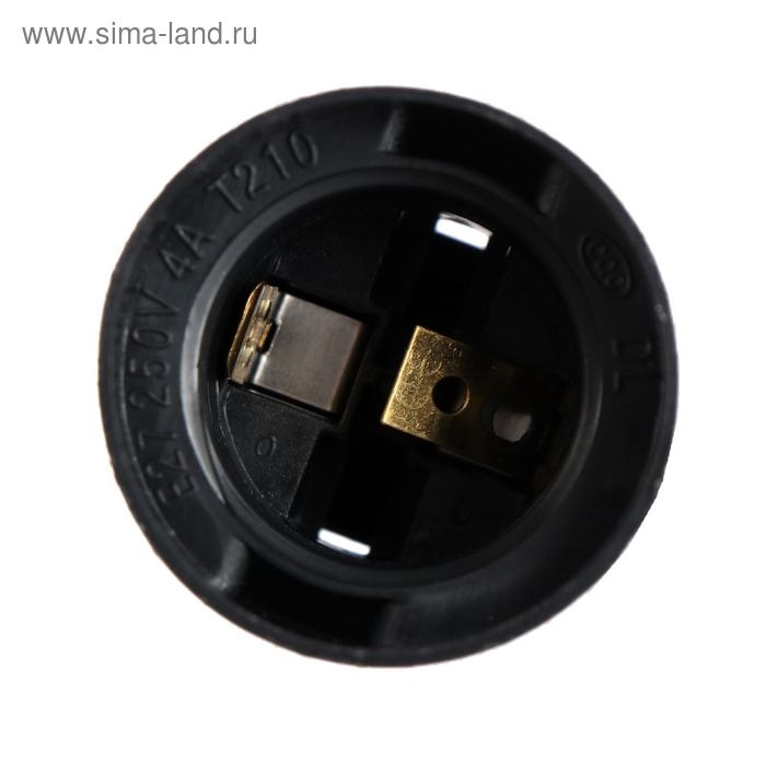 Патрон подвесной, E27, с клеммной колодкой, черный Патрон подвесной, E27, с клеммной колодкой, черный