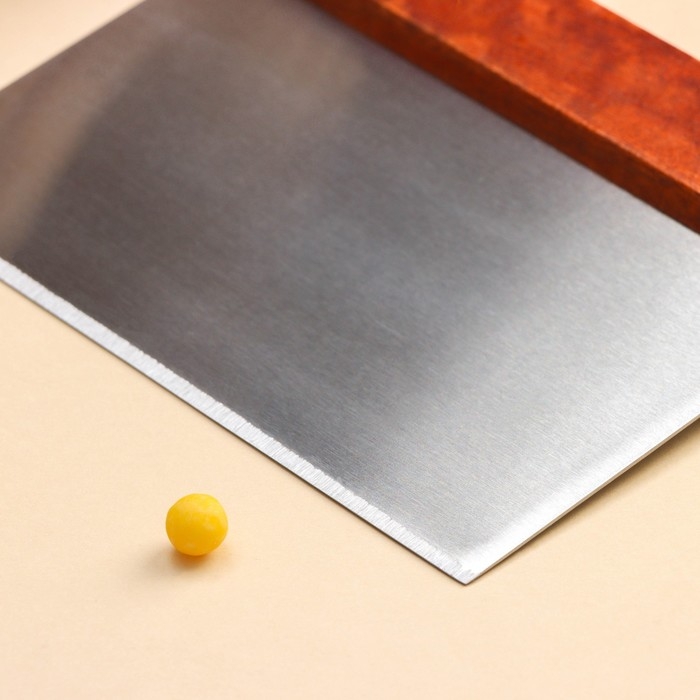 Шпатель кондитерский Доляна, 15×11 см, цвет коричневый