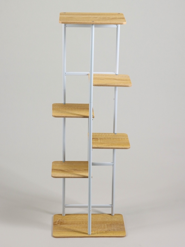 Подставка для цветов Greengo, 6 полок, 36 × 23 × 106 см, напольная, каркас металл, полки МДФ, белая Подставка для цветов Greengo, 6 полок, 36 × 23 × 106 см, напольная, каркас металл, полки МДФ, белая