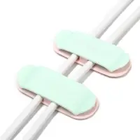 Держатель для проводов 75&times;30 мм, синий, 4 шт.