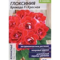 Семена комнатных цветов Глоксиния &laquo;Брокада Красная&raquo;, F1, 8 шт., &laquo;Семена Алтая&raquo;