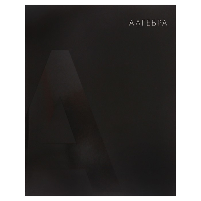 Тетрадь предметная Calligrata TOP "BlackTone", 48 листов в клетку Алгебра, со справочным материалом, обложка мелованный картон, Soft-touch + выборочный лак, блок офсет