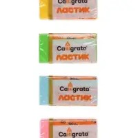 Набор ластиков &laquo;Пастельные&raquo;, 8 штук, прямоугольные, в бумажном держателе, МИКС