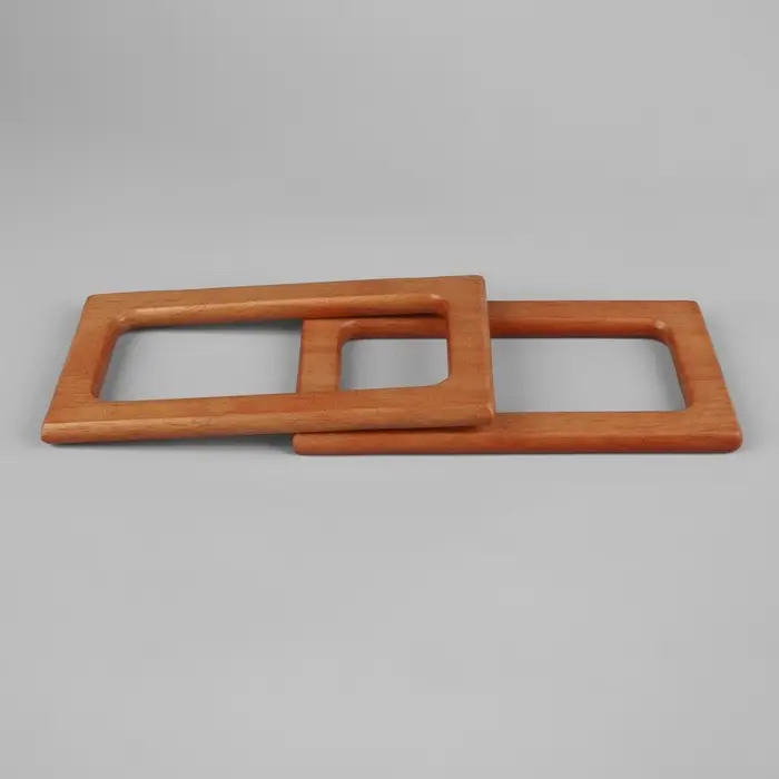 Ручки для сумки деревянные, 15&times;8 см, 2 шт., светло-коричневые