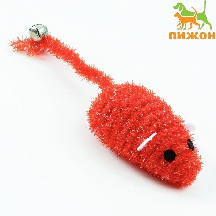 Мышь-погремушка 7 см,  микс цветов Мышь-погремушка 7 см,  микс цветов