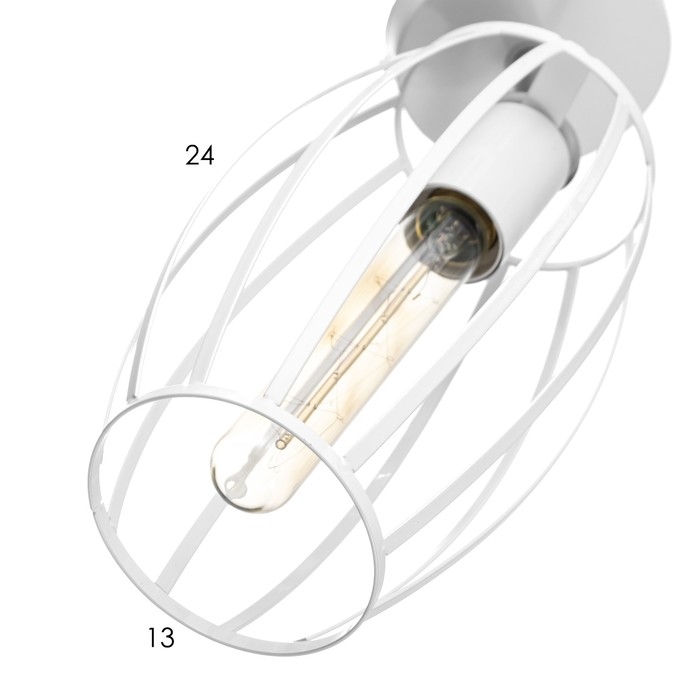 Спот Спот "Овал" Е27 40Вт белый 14х23 см