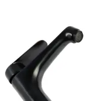 Смеситель для раковины ZEIN Z3800, однорычажный, высота излива 22 см, картридж 35 мм, черный