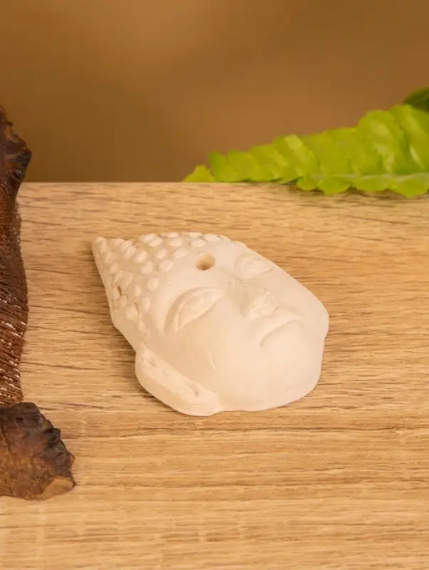 Подставка под благовония «Лицо Будды», 6.5×4.5×2 см, керамика, бежевая Подставка под благовония «Лицо Будды», 6.5×4.5×2 см, керамика, бежевая