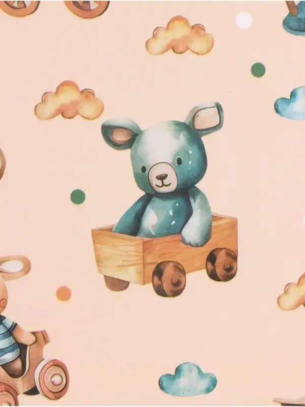 Бумага упаковочная &laquo;Детские игрушки&raquo;, глянец, 100&times;70 см