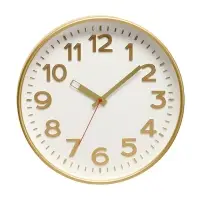 Часы настенные &laquo;Классика&raquo;, d=30.5 см, золотистые