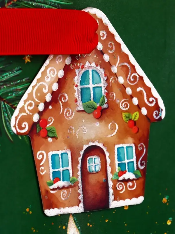 Пакет подарочный новогодний ламинированный с тиснением &laquo;Уют&raquo;, люкс, 18&times;22.3&times;10 см