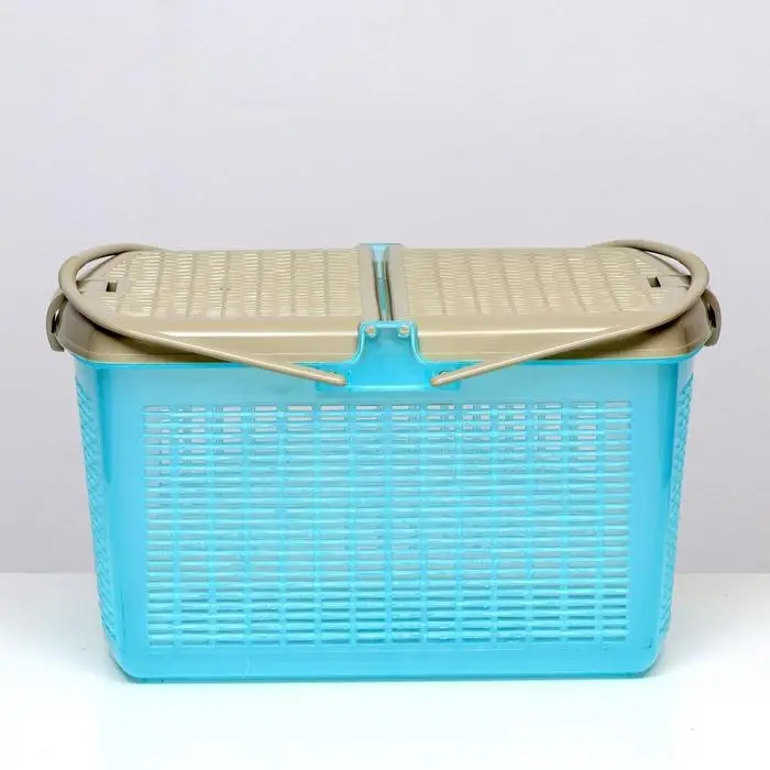 Корзина 47х36х27,5 см, бирюзовый Корзина 47х36х27,5 см, бирюзовый