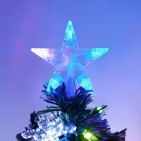 Ёлка фиброоптическая «Снежинки» 90 см, d нижнего яруса 45 см, 80 веток, мигание Ёлка фиброоптическая «Снежинки» 90 см, d нижнего яруса 45 см, 80 веток, мигание