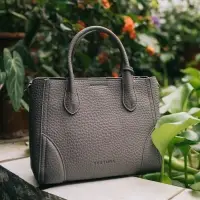 Сумка женская тоут TEXTURA на молнии, 25&times;7&times;21 см, однотонная, серая