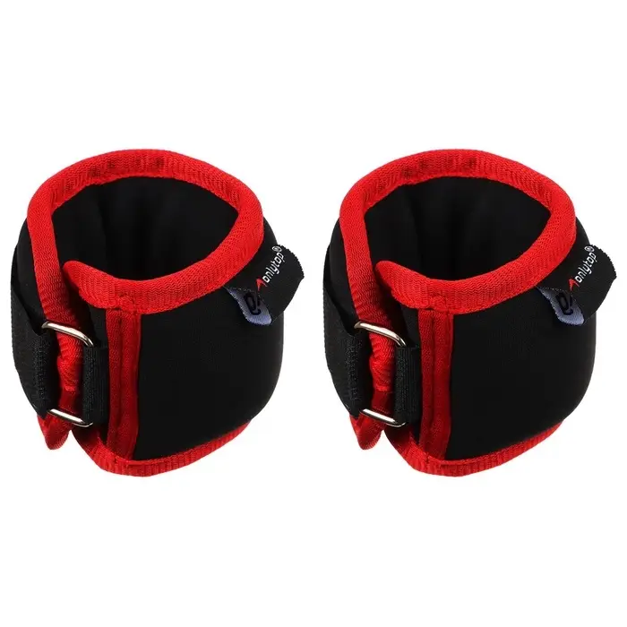 Утяжелители на запястье ONLYTOP, 2 шт. &times; 200 г, цвет красный