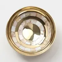 Блюдо сервировочное &laquo;Золотая с перламутром&raquo;, 14.5&times;14.5&times;5 см, латунь