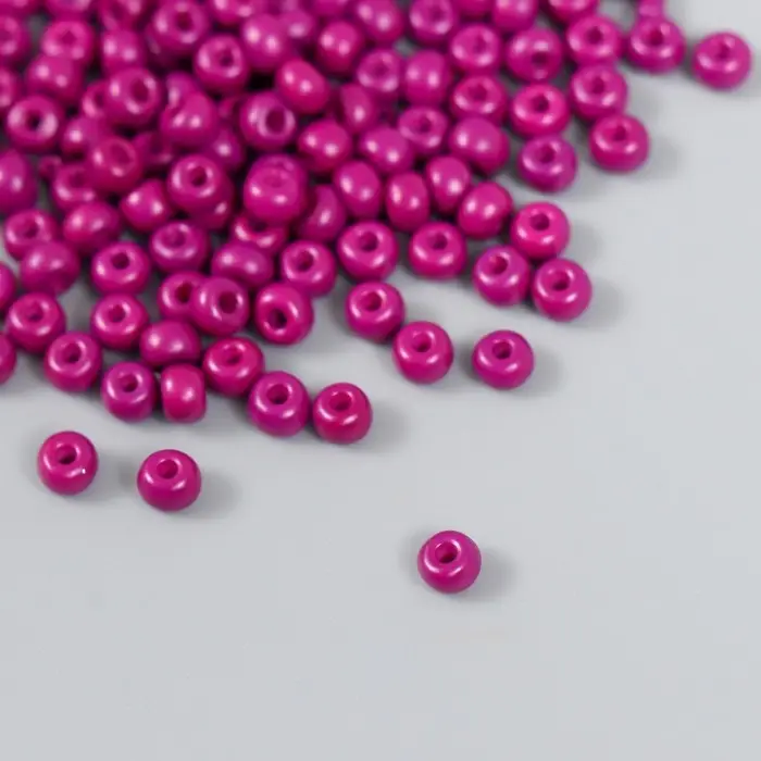 Бисер стекло 6/0  Бисер стекло 6/0 "Ежевичный" 15 гр