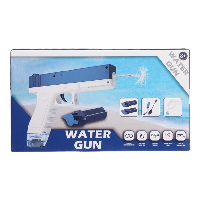Водный пистолет  Водный пистолет "Глок"; работает от аккумулятора; 23 см