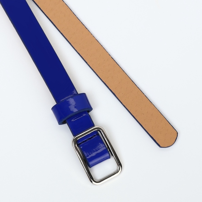 Ремень женский, ширина 1,3 см, пряжка металл, цвет синий Ремень женский, ширина 1,3 см, пряжка металл, цвет синий