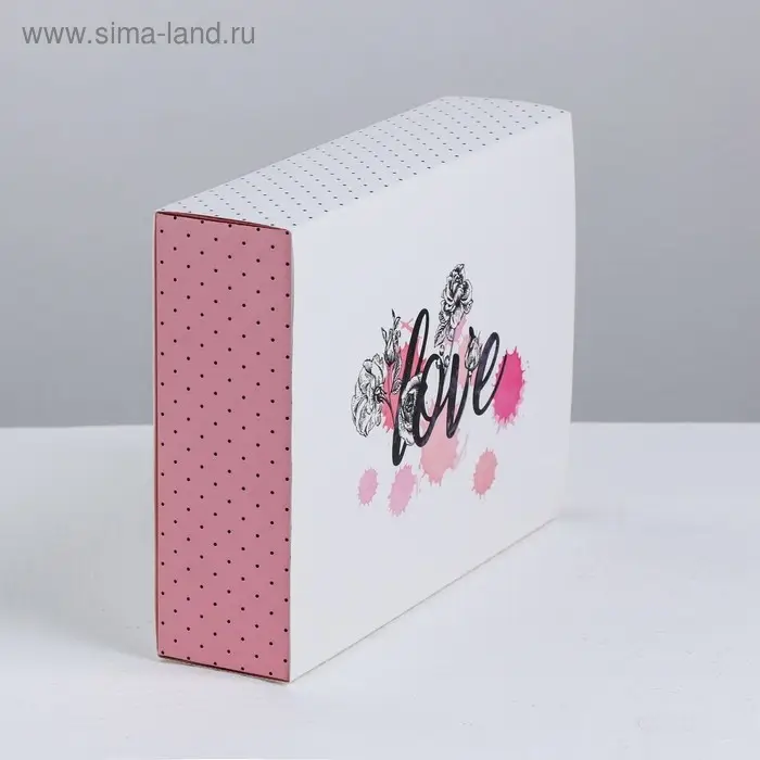Коробка кондитерская, упаковка «Love», 20 х 15 х 5 см Коробка кондитерская, упаковка «Love», 20 х 15 х 5 см