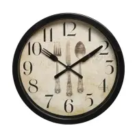 Часы настенные &laquo;Сервировка&raquo;, серия: Кухня, плавный ход, d=20 см