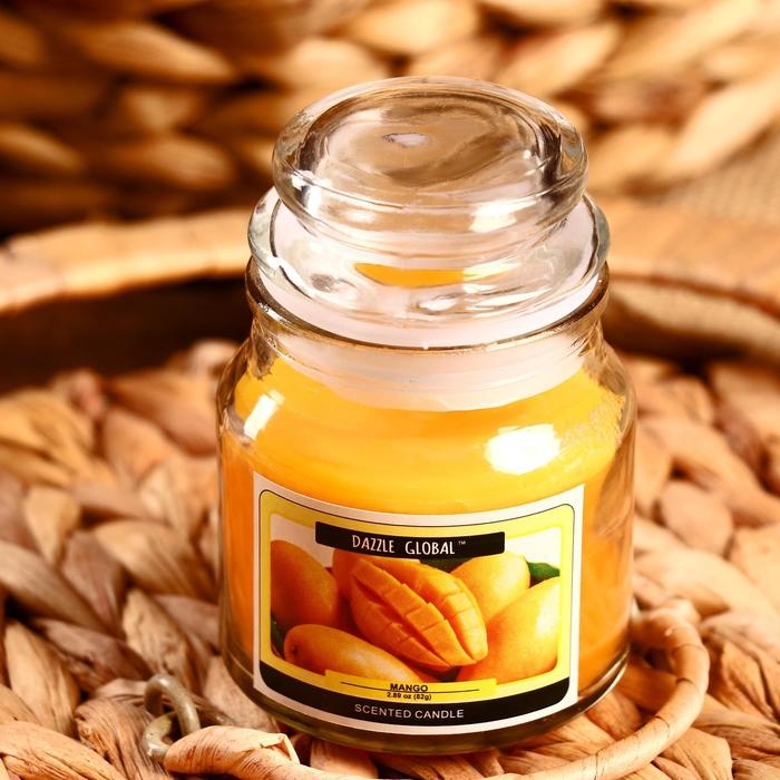 Свеча в банке Свеча в банке "Манго" 82 гр 6х9х9 см