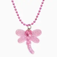 Набор детских украшений &laquo;Выбражулька. Стрекоза&raquo;, 2 предмета: кулон, пусеты, розовый