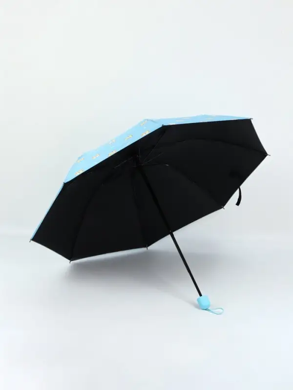 Зонт механический &laquo;Корги&raquo;, эпонж, 4 сложения, 8 спиц, R=50/55 см, d=100 см, МИКС