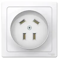 BLANCA С/У розетка силовая 3К+З, 32А, 440В, белый