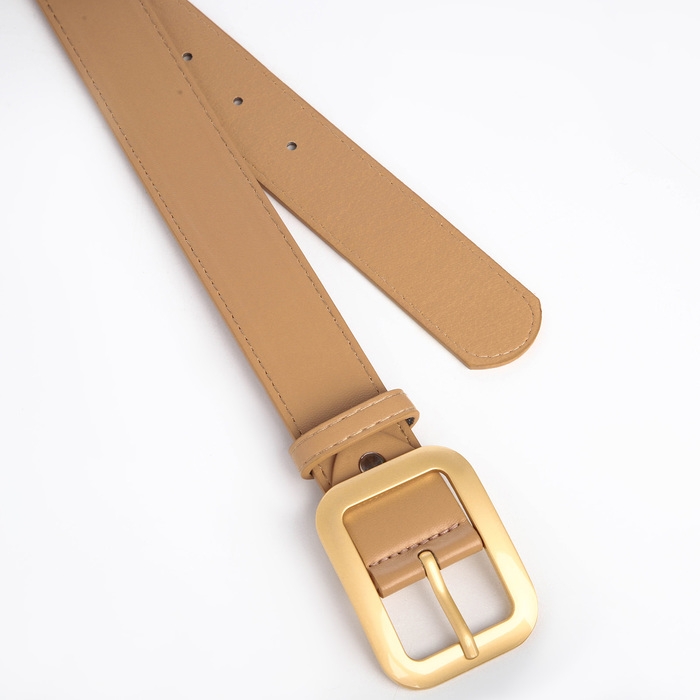 Ремень женский, ширина 3,5 см, цвет бежевый Ремень женский, ширина 3,5 см, цвет бежевый