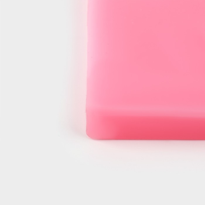 Молд «Оттепель», силикон, 12,5×6,5×1 см, цвет розовый