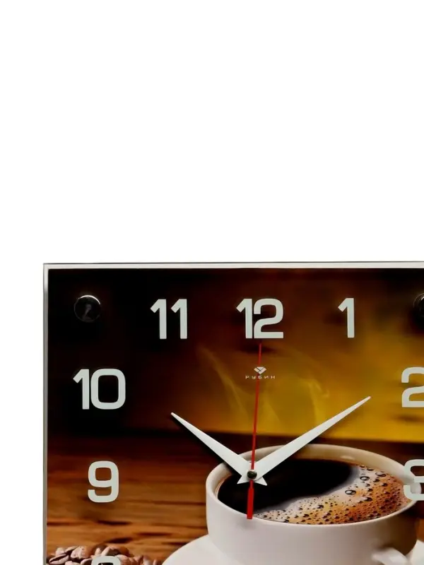 Часы настенные интерьерные &laquo;Кофе&raquo;, серия: Кухня, бесшумные, 25&times;25 см