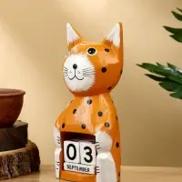 Календарь настольный «Котенок», 10×6×21 см, дерево