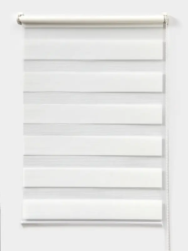 Штора рулонная 60х160см "День и Ночь" (по полотну 56х160см), цвет белый