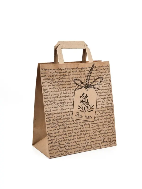 Пакет подарочный крафтовый «Для тебя», 23.5 х 28.5 х 13 см