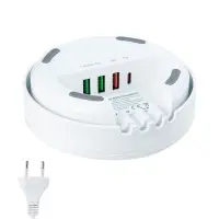 Беспроводное зарядное устройство + 3 USB + Type-C 32W  AW003 LDNIO