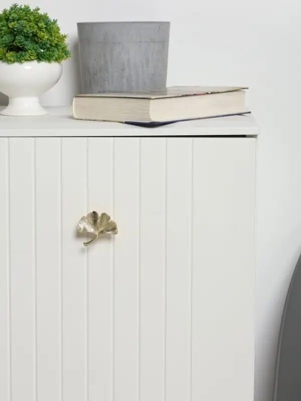 Ручка-кнопка CAPPIO PRO &laquo;Листок&raquo; 54&times;50 мм, цвет золото