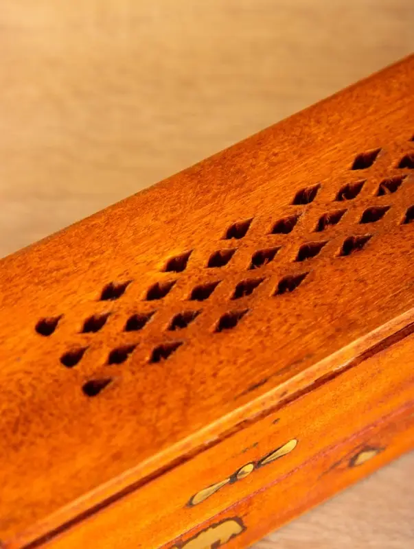 Пенал для благовония двойной с хранением, дерево шишам 30,5 см Пенал для благовония двойной с хранением, дерево шишам 30,5 см