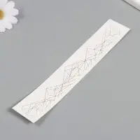 Переводная тату на тело чёрная «Браслет. Полигональные фигуры», 20×3 см