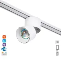 Светильник трековый BayerLux SLIM &laquo;Точка&raquo;, LED, 5 Вт, 3000K-6000К, 48 В, CRI90, 8&times;8&times;9.5 см, белый