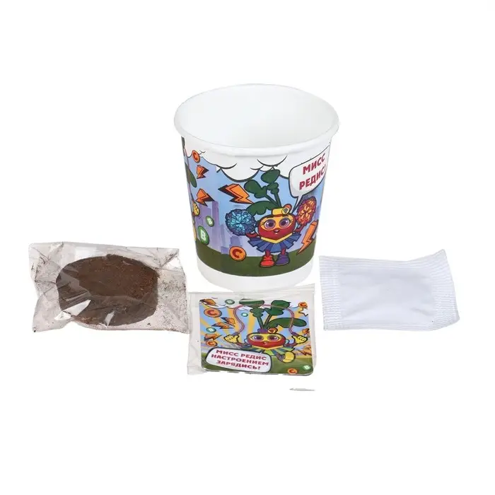 Набор для выращивания «Натуральные герои», редис Набор для выращивания «Натуральные герои», редис