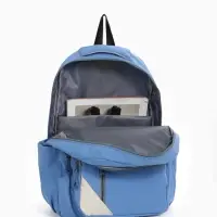 Рюкзак школьный на молнии, с отделами, карманами, размер 31&times;18&times;44 см, голубой