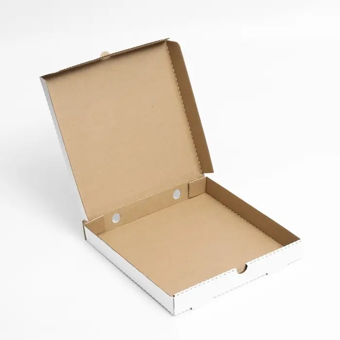 Коробка для пиццы, белая, 30&times;30&times;4 см