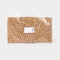 Сумка клатч плетёная из пальмового листа, 28&times;16&times;2 см, золотистая