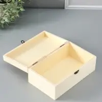 Шкатулка для росписи дерево &laquo;Прямоугольная&raquo;, замок пряжка, 23.5&times;14&times;9.5 см