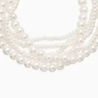 Обвес на штаны "Бусины жемчужные", цвет белый в серебре 25+удл Обвес на штаны "Бусины жемчужные", цвет белый в серебре 25+удл