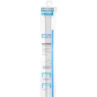 Карниз для шторы в ванную тм VETTA, 2м, телескопический, сталь, белый