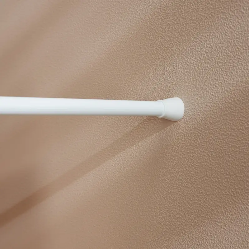 Карниз для шторы в ванную тм VETTA, 2м, телескопический, алюминий, белый