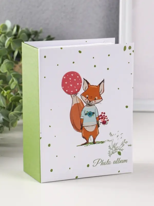 Фотоальбом 100 фото "Лис" 10X15см, ПП карм.