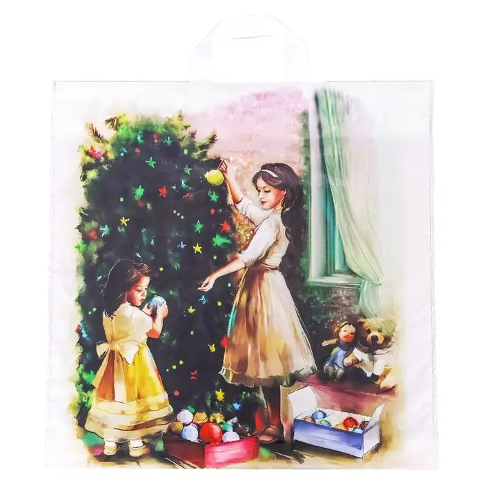 Пакет Пакет "Чудо", полиэтиленовый с петлевой ручкой, 45х45 см, 60 мкм